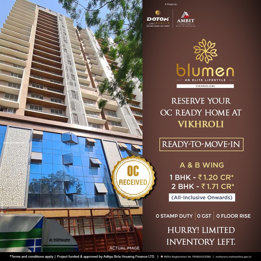 Dotom Blumen Mumbai: Luxury 1-4 BHK Homes in Vikhroli West